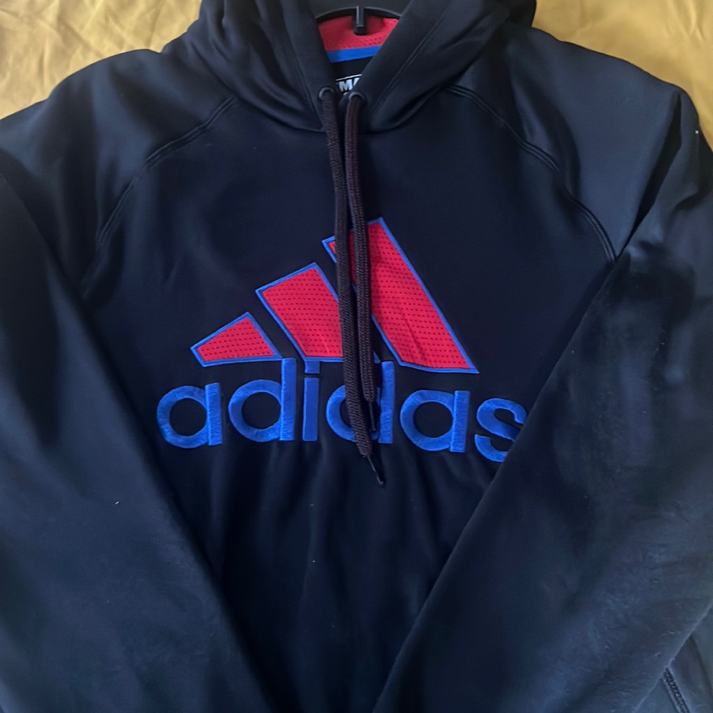 Adidas Ultimate Hoodie Red Blue And Black Brand New
